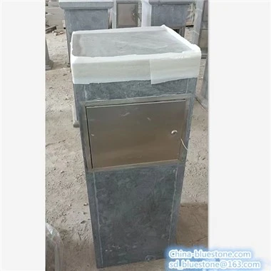 Natural Blue Limestone Mailbox