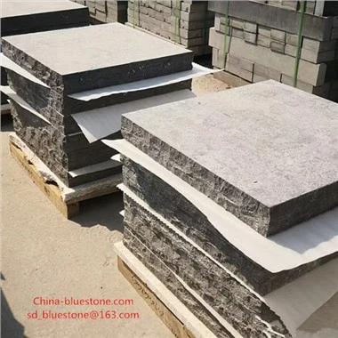 Sandblasted Blue Limestone Slabs